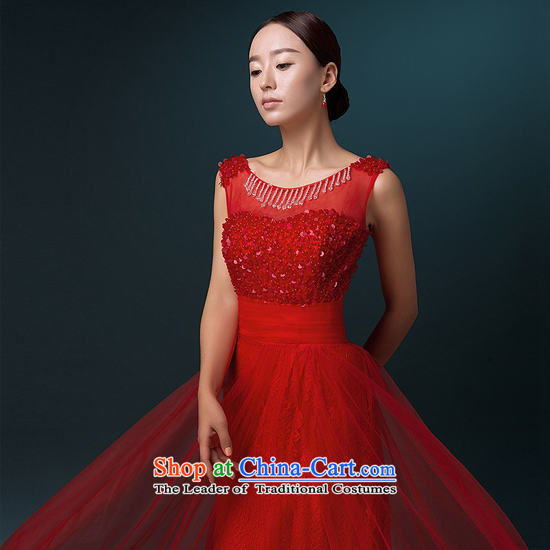 Hillo Lisa (XILUOSHA banquet evening dress) long bride bows dress wedding dress wedding dresses and stylish new annual meeting of persons chairing the autumn RED M HILLO Lisa (XILUOSHA) , , , shopping on the Internet