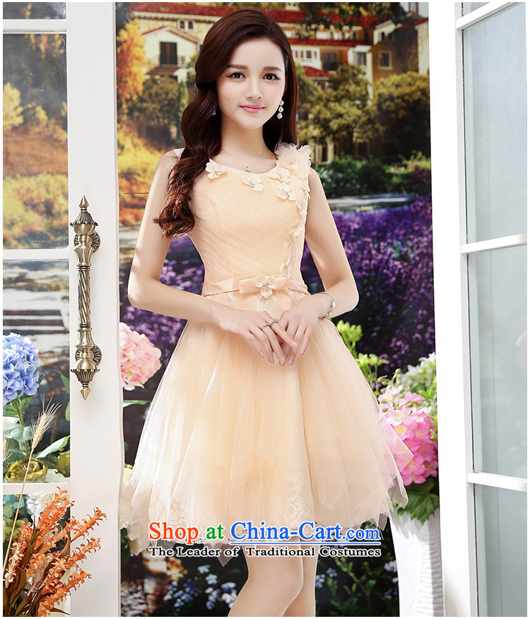 Hundreds of new stylish brides 2015 bows to the spring and summer wedding dresses marriage Sau San bridesmaid in evening dress pregnant women small red dress  (sent silk scarf) M picture, prices, brand platters! The elections are supplied in the national character of distribution, so action, buy now enjoy more preferential! As soon as possible.