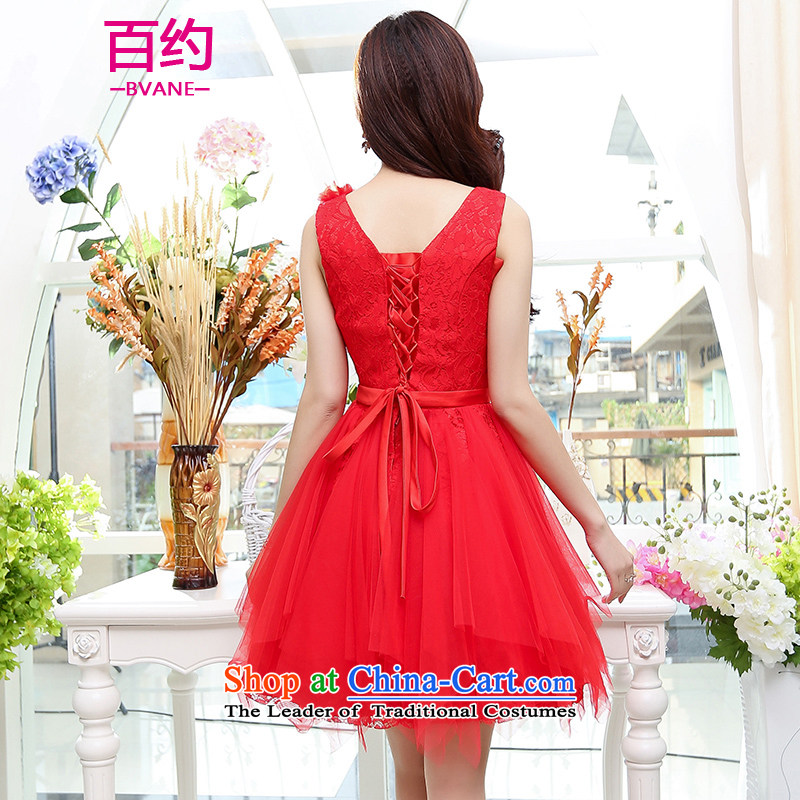 Hundreds of new stylish brides 2015 bows to the spring and summer wedding dresses marriage Sau San bridesmaid in evening dress pregnant women small red dress  (sent), silk scarf about (BVANE hundreds) , , , shopping on the Internet