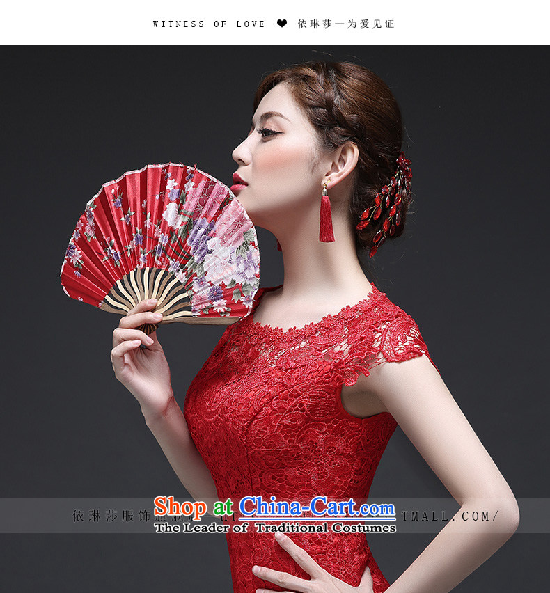 According to Lin Sa 2015 Autumn new bride crowsfoot long serving drink red marriage qipao dinner of the Sau San dress summer short-sleeved XL Photo, prices, brand platters! The elections are supplied in the national character of distribution, so action, buy now enjoy more preferential! As soon as possible.