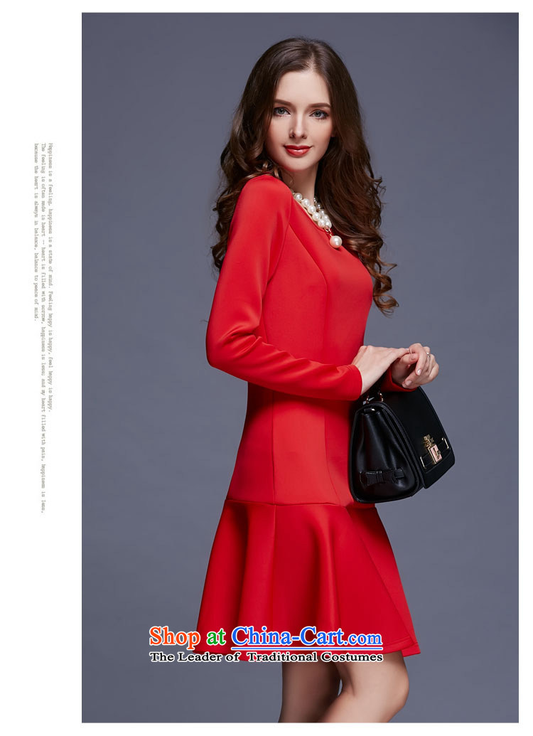  2015 Autumn-Monrovia Kosovo new products dresses long-sleeved baby stars of the same bridesmaid dress in red dress crowsfoot skirt red L picture, prices, brand platters! The elections are supplied in the national character of distribution, so action, buy now enjoy more preferential! As soon as possible.
