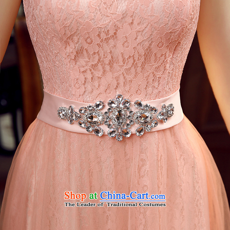 Non-you do not marry 2015 new evening dresses sweet flowers sleeveless shirt long skirt lace engraving tie long skirt foutune bridesmaid moderator dress red , L, non-you do not marry shopping on the Internet has been pressed.