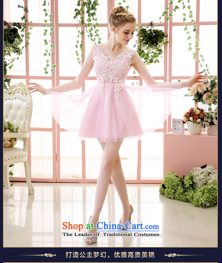 Wedding dress in the summer and autumn of 2015 the new bride wedding dress shoulders, red black and white short skirt bows to dress meat pink XS picture, prices, brand platters! The elections are supplied in the national character of distribution, so action, buy now enjoy more preferential! As soon as possible.