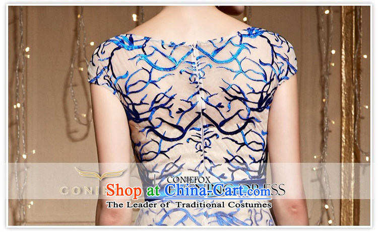 Creative Fox 2015 round-neck collar personality shoulders banquet evening dresses and stylish lace and long skirt annual meeting presided over the Internet will dress 30961 picture color pictures, pre-sale XXL price, brand platters! The elections are supplied in the national character of distribution, so action, buy now enjoy more preferential! As soon as possible.