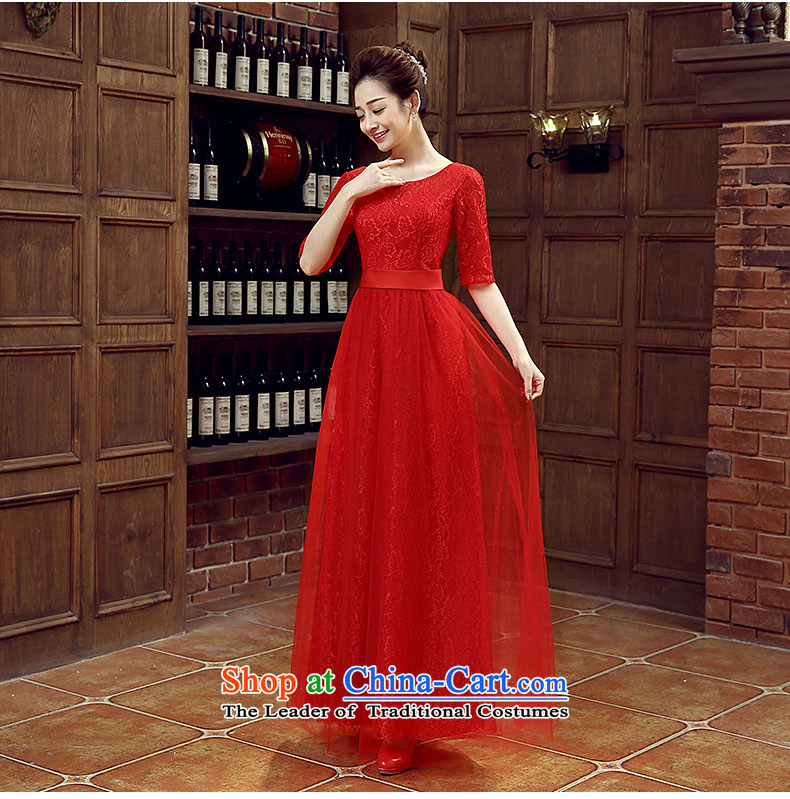 Non-you do not marry 2015 new wedding dress in autumn cuff long skirt elegant beauty bridesmaid evening dress retro lace bows service bridal dresses large red S picture, prices, brand platters! The elections are supplied in the national character of distribution, so action, buy now enjoy more preferential! As soon as possible.