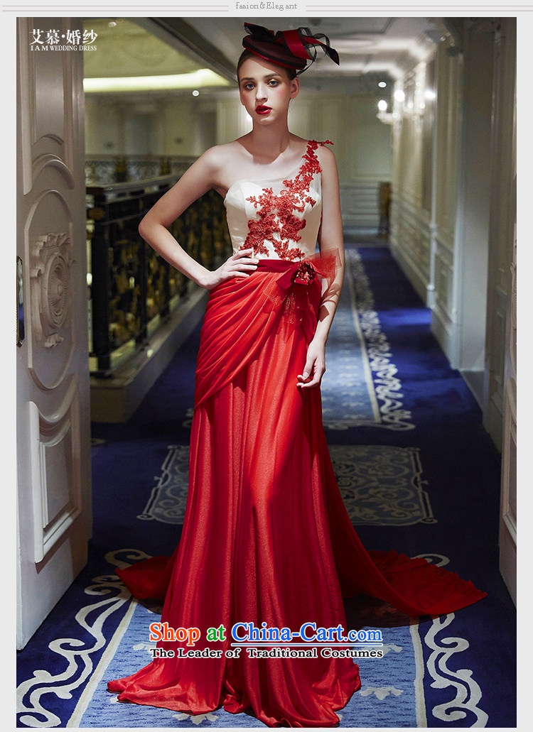 Wedding dress 2015 new masked red lace shoulder services drop off service bows red L picture, prices, brand platters! The elections are supplied in the national character of distribution, so action, buy now enjoy more preferential! As soon as possible.