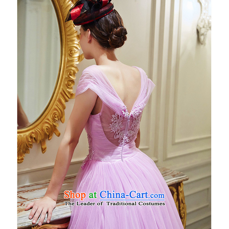 The wedding dresses HIV NEW 2015 are included lace long drink service evening dress light pink M, the HIV shopping on the Internet has been pressed.