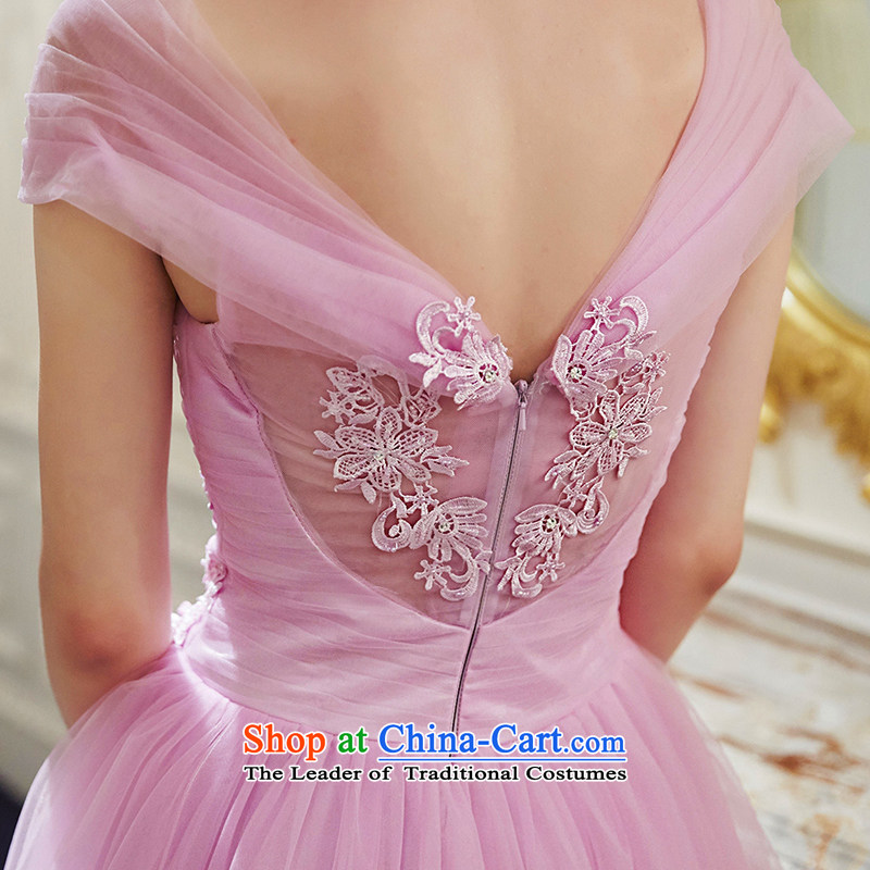 The wedding dresses HIV NEW 2015 are included lace long drink service evening dress light pink M, the HIV shopping on the Internet has been pressed.
