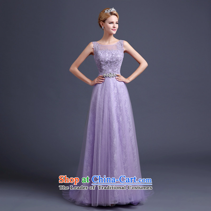 High-end wedding dresses dream purple bride wedding dress small tail light purple skirt princess banquet dress moderator dress bride bows light purple services tailored, does not allow for every JIAONI stephanie () , , , shopping on the Internet