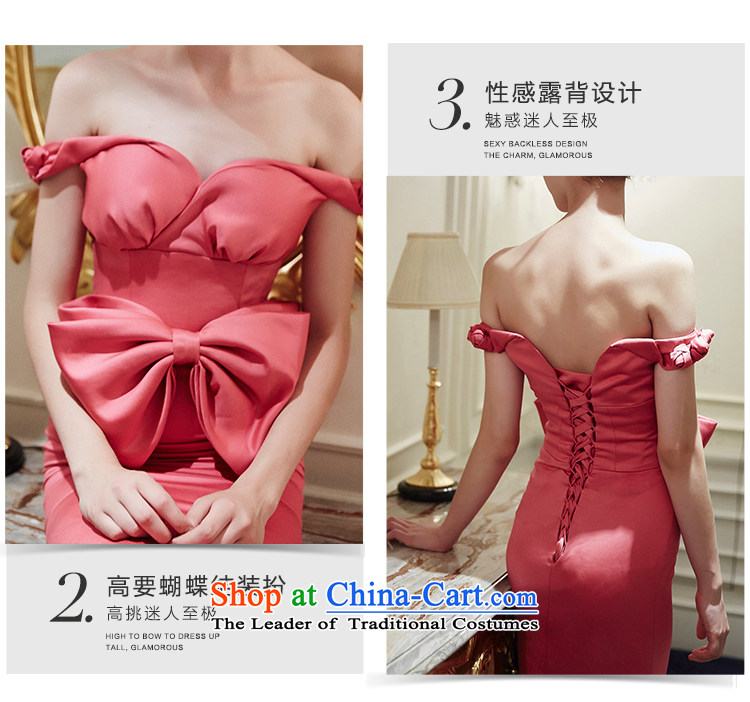 The wedding dresses HIV NEW 2015 maple red word hung shoulder bows services evening dresses watermelon red L picture, prices, brand platters! The elections are supplied in the national character of distribution, so action, buy now enjoy more preferential! As soon as possible.