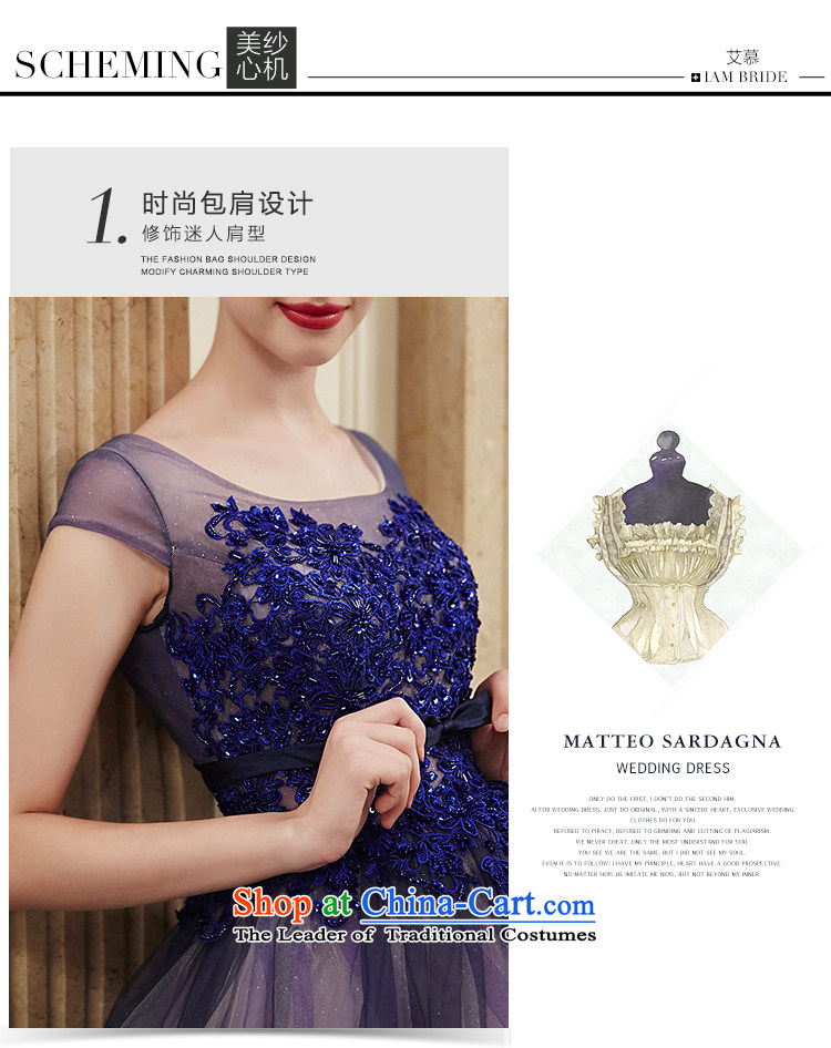 The wedding dresses HIV 2015 autumn and winter new trade snow lace bows drop off services dress Sapphire Blue M picture, prices, brand platters! The elections are supplied in the national character of distribution, so action, buy now enjoy more preferential! As soon as possible.