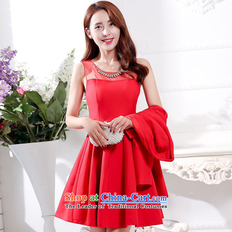 Lace red petticoat brides fall back door onto married long-sleeved dresses fall inside marriage bows Service Bridal women and two piece red XL, arrogant season (OMMECHE) , , , shopping on the Internet
