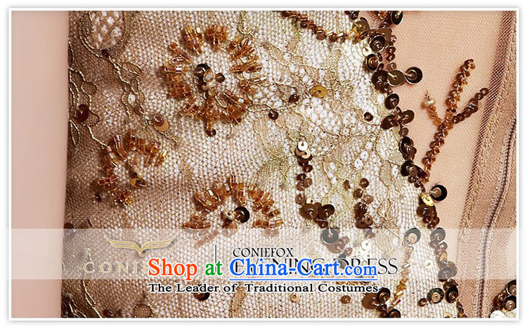 Creative and stylish web nails fox bead dress elegant long evening dress annual meeting chaired banquet dress bows to show dress long skirt 82230 pale gold prices, pictures, S brand platters! The elections are supplied in the national character of distribution, so action, buy now enjoy more preferential! As soon as possible.