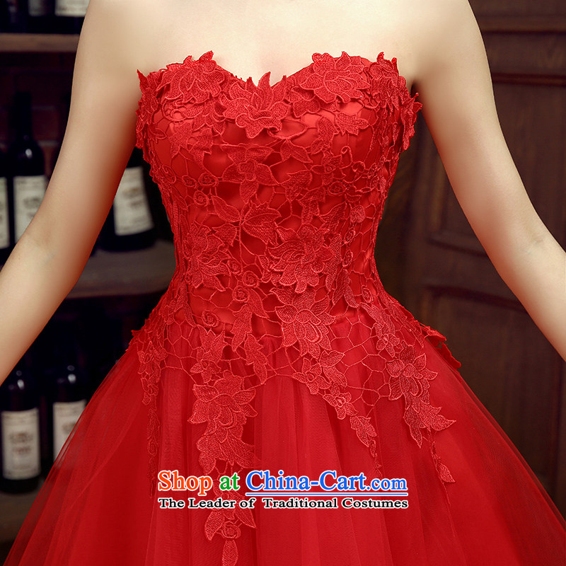Non-you do not marry 2015 Autumn marriages with red wedding dresses bows to the bride bridesmaid service pack evening dresses Foutune of dresses red XL, non-you do not marry shopping on the Internet has been pressed.
