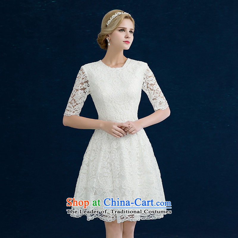 Jiang bride bows service seal 2015 autumn and winter wedding dress red lace in short-sleeved) Wedding dress banquet Sau San evening dress female red seal (A) S, President Jiang has been pressed shopping on the Internet