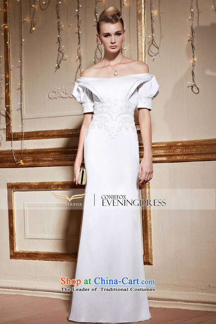 Creative New 2015 FOX white field shoulder bride wedding dress long skirt long banquet moderator female evening dress uniform 31038 bows White M picture, prices, brand platters! The elections are supplied in the national character of distribution, so action, buy now enjoy more preferential! As soon as possible.
