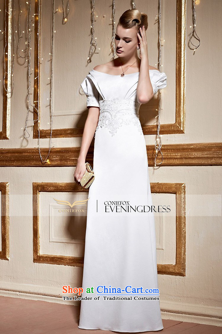 Creative New 2015 FOX white field shoulder bride wedding dress long skirt long banquet moderator female evening dress uniform 31038 bows White M picture, prices, brand platters! The elections are supplied in the national character of distribution, so action, buy now enjoy more preferential! As soon as possible.