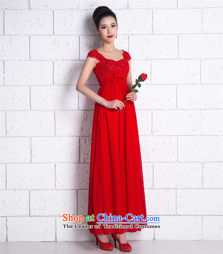 The new 2015 HANNIZI spring and summer Korean fashion bride wedding dress red banquet evening dresses bridesmaid services red long XL Photo, prices, brand platters! The elections are supplied in the national character of distribution, so action, buy now enjoy more preferential! As soon as possible.