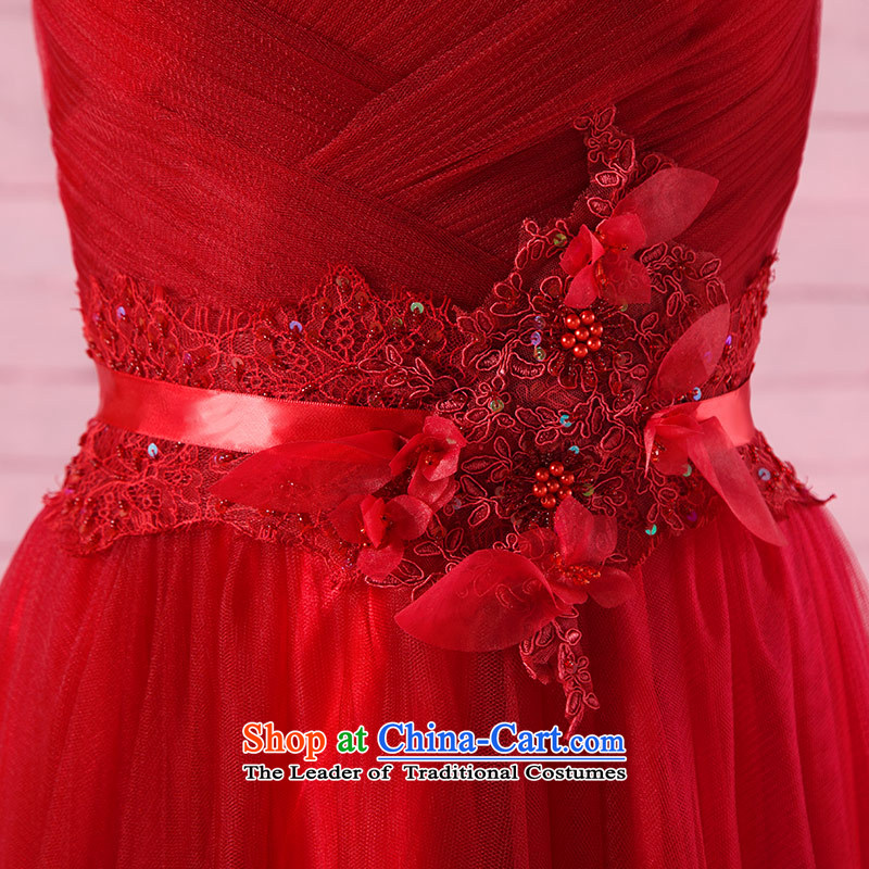 Love of the life of new products by 2015 and sexy red heart-shaped anointed chest Foutune of video thin zipper bride bows services tail dress red , L, love of the overcharged shopping on the Internet has been pressed.