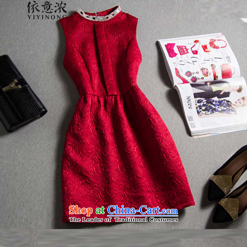 In accordance with the meaning in the autumn of 2015, with strong European site bridesmaid skirt small Heung-hm jacquard dress skirt dresses and thick white S package in accordance with the intention is thicker (YIYINONG) , , , shopping on the Internet