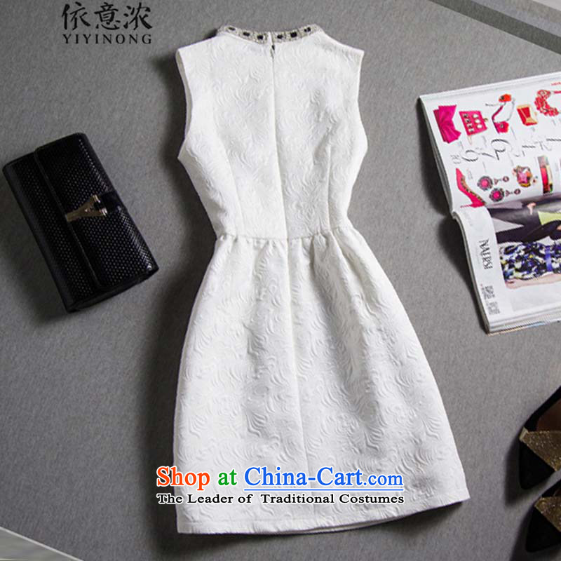 In accordance with the meaning in the autumn of 2015, with strong European site bridesmaid skirt small Heung-hm jacquard dress skirt dresses and thick white S package in accordance with the intention is thicker (YIYINONG) , , , shopping on the Internet