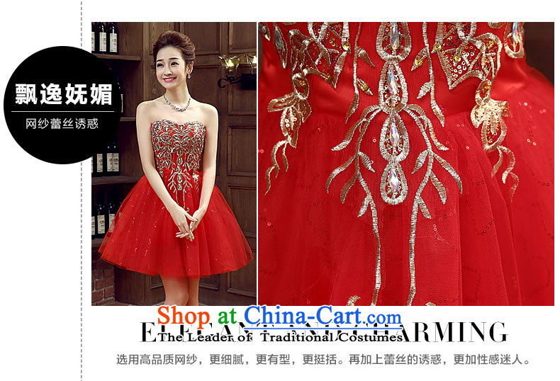 Non-you do not marry sister bridesmaid dress skirt 2015 new fall short stylish evening dresses and chest Foutune of video services bows thin diamond dresses red L picture, prices, brand platters! The elections are supplied in the national character of distribution, so action, buy now enjoy more preferential! As soon as possible.
