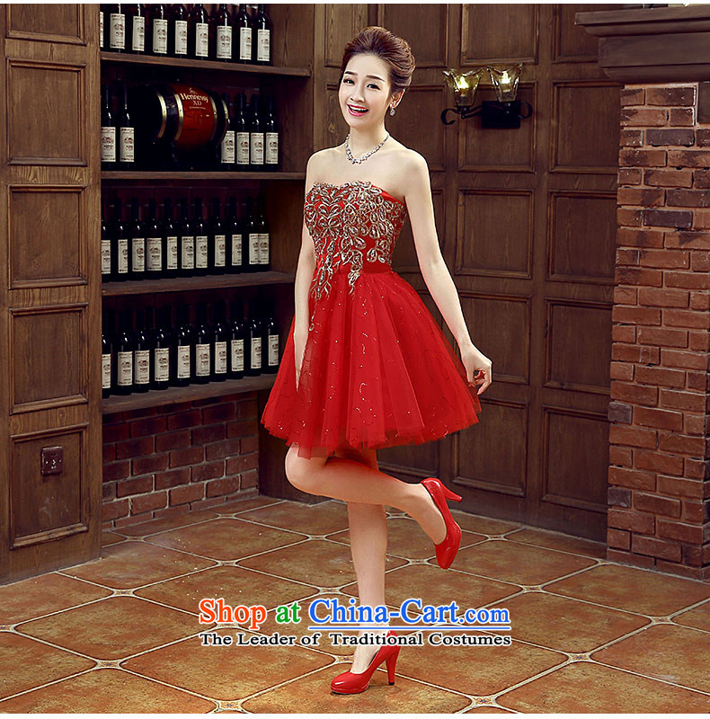 Non-you do not marry sister bridesmaid dress skirt 2015 new fall short stylish evening dresses and chest Foutune of video services bows thin diamond dresses red L picture, prices, brand platters! The elections are supplied in the national character of distribution, so action, buy now enjoy more preferential! As soon as possible.
