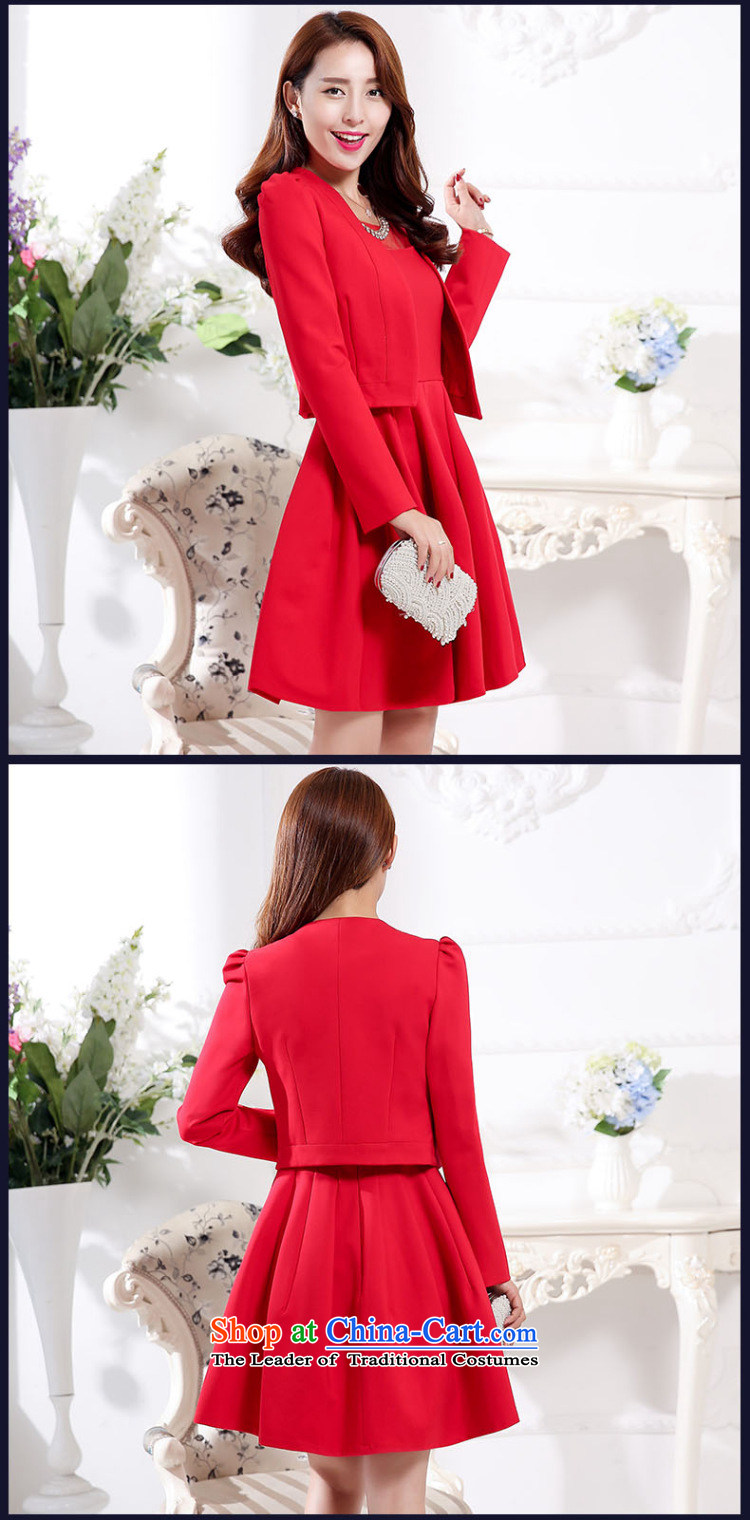 The 2015 autumn and winter-hee load new Korean fashion xl bridal dresses bows services jacket dresses two kits female red L picture, prices, brand platters! The elections are supplied in the national character of distribution, so action, buy now enjoy more preferential! As soon as possible.