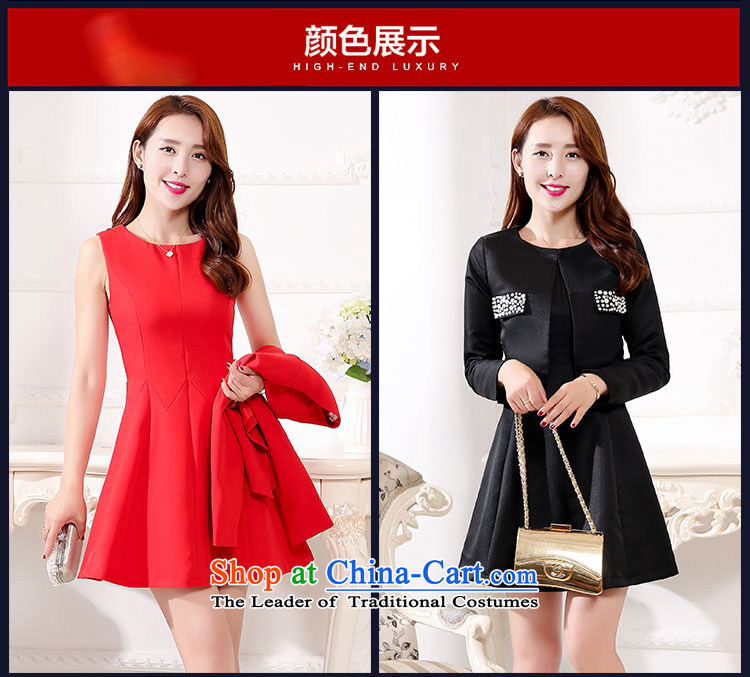 Mrs 2015 autumn and winter talks with the new Korean bridal dresses bows service stylish jacket two kits dresses female black XXXL. picture, prices, brand platters! The elections are supplied in the national character of distribution, so action, buy now enjoy more preferential! As soon as possible.