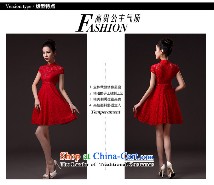      New stylish 2015 HUNNZ spring and summer lace bridal dresses solid color short, banquet evening dresses bows services red L picture, prices, brand platters! The elections are supplied in the national character of distribution, so action, buy now enjoy more preferential! As soon as possible.