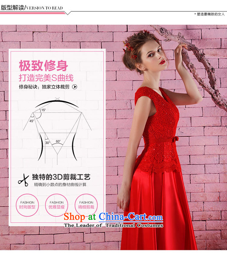 Love of the life of the new 2015 small V-neck a field shoulder lace long thin bride red toasting champagne video services dresses red S picture, prices, brand platters! The elections are supplied in the national character of distribution, so action, buy now enjoy more preferential! As soon as possible.
