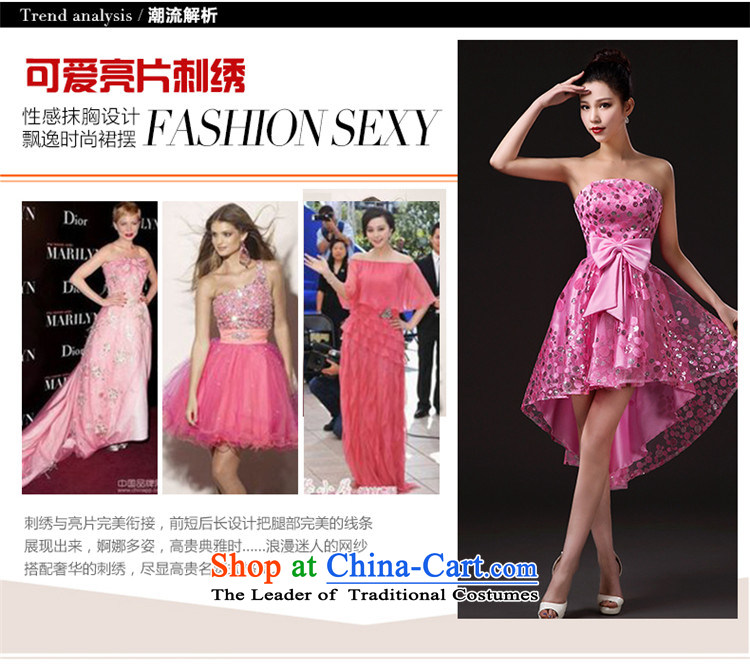 2015 new stylish HUNNZ larger minimalist bride wedding dress bows and short of chest services Pink Pink L picture, prices, brand platters! The elections are supplied in the national character of distribution, so action, buy now enjoy more preferential! As soon as possible.