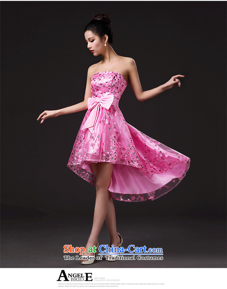2015 new stylish HUNNZ larger minimalist bride wedding dress bows and short of chest services Pink Pink L picture, prices, brand platters! The elections are supplied in the national character of distribution, so action, buy now enjoy more preferential! As soon as possible.
