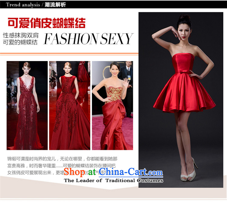 2015 new stylish HUNNZ bride wedding dress bows services banquet evening dresses and short of chest red XL Photo, prices, brand platters! The elections are supplied in the national character of distribution, so action, buy now enjoy more preferential! As soon as possible.