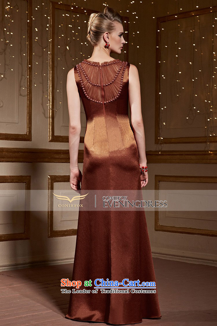 Creative Fox sleeveless shoulders banquet evening dresses long dresses Sau San under the auspices of the girl will marry evening drink served long skirt 31,000 Brown M picture, prices, brand platters! The elections are supplied in the national character of distribution, so action, buy now enjoy more preferential! As soon as possible.