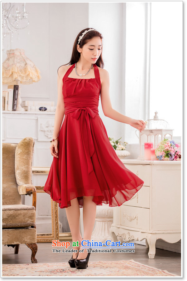 Card # stylish Wai Shan House also pressure folds video thin large chiffon dress thick mm larger women's dresses XXXL scarlet picture, prices, brand platters! The elections are supplied in the national character of distribution, so action, buy now enjoy more preferential! As soon as possible.