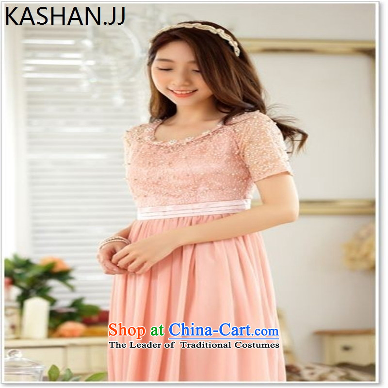 The reason for the large number card Shan Women's irrepressible lace nail pearl chiffon long evening dresses Evening Compere intensify dresses White M Card Shan (KASHAN.JJ CHRISTMASTIME) , , , shopping on the Internet