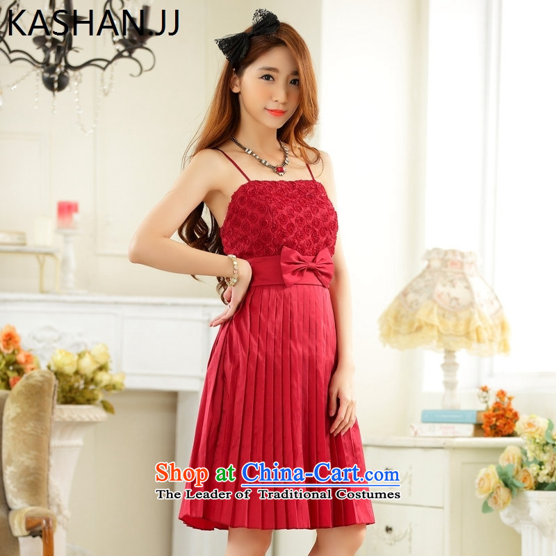 Susan Sarandon Zaoyuan card thick mm to increase women's maiden honey code will be gauze extracting Private Tour Pleated bare shoulders evening dresses and sisters skirt dress dresses red XL, Susan Sarandon KASHAN.JJ bandying (Card) , , , shopping on the Internet