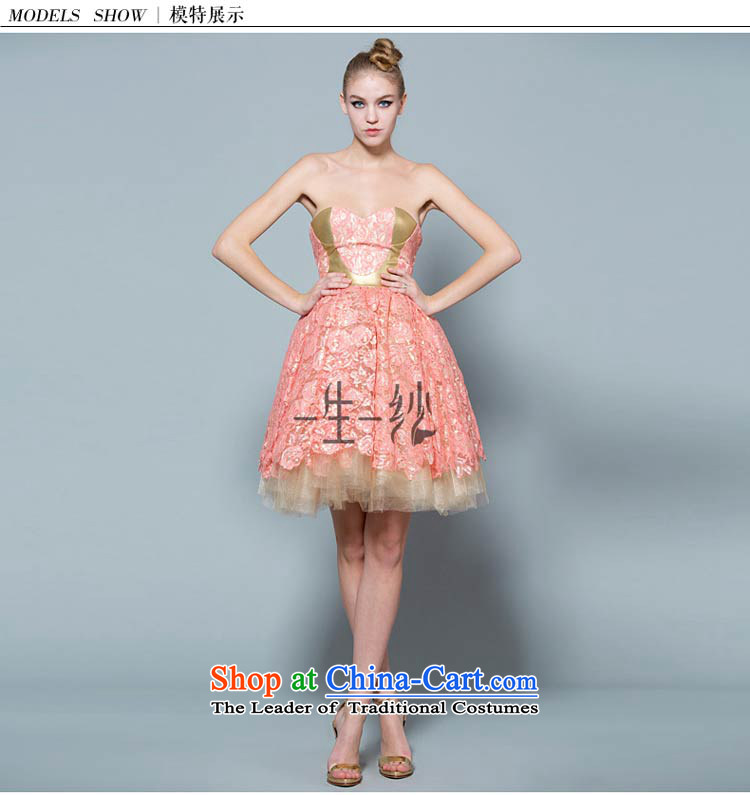 A lifetime of wedding dresses 2014 autumn and winter new lace anointed chest banquet ball dress skirt 30230848 pink 165/88A spot prices, pictures, brand platters! The elections are supplied in the national character of distribution, so action, buy now enjoy more preferential! As soon as possible.