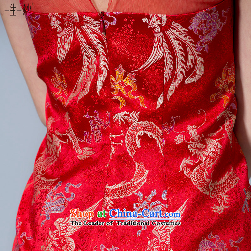 A lifetime of 2015 New bows service of Chinese collar short long after the former satin red 175/96A qipao 40221045 married 30 days pre-sale, a Lifetime yarn , , , shopping on the Internet