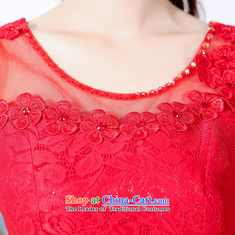 Mei Lin Shing 2015 autumn and winter, red bride wedding dress bows service door onto the stylish two kits of betrothal small female red XXXL, dress Mei Lin Shing Shopping on the Internet has been pressed.