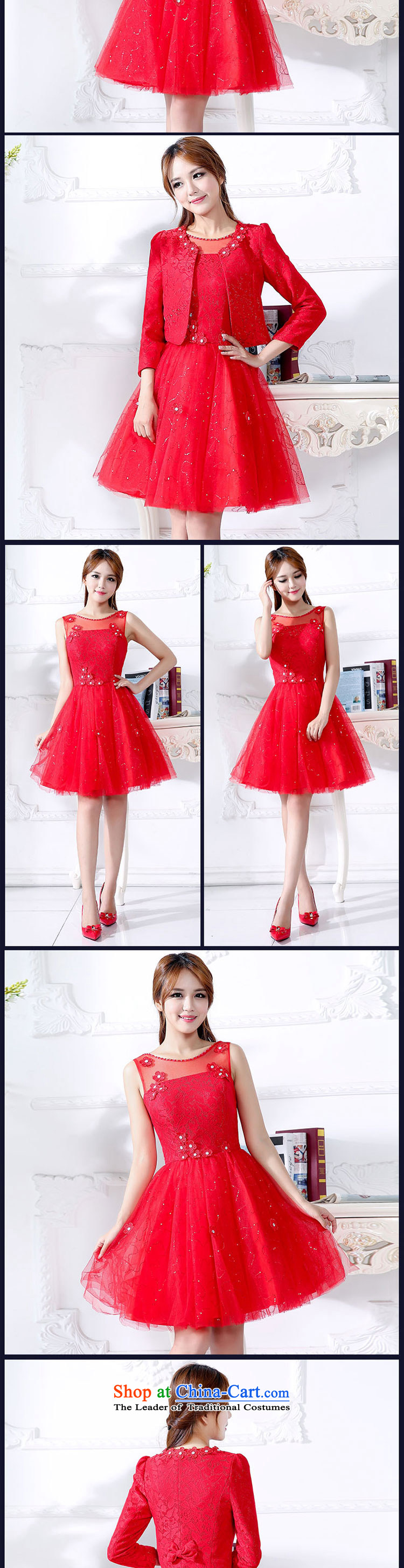 Mei Lin Shing 2015 autumn and winter new banquet Female dress bride wedding dress bows services back to door onto Red Dress Female Red M picture, prices, brand platters! The elections are supplied in the national character of distribution, so action, buy now enjoy more preferential! As soon as possible.