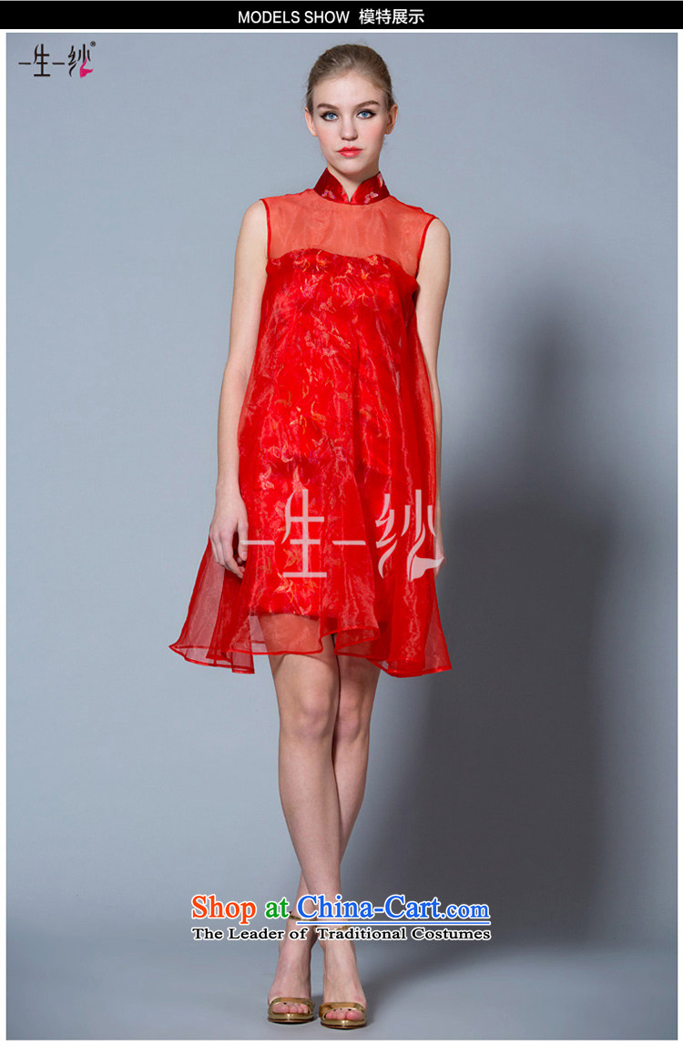 A lifetime of 2015 the new bride short high-lumbar bows to the Autumn Chinese collar Korean pregnant women married cheongsam dress 40121016  160/84A red 30 days pre-sale picture, prices, brand platters! The elections are supplied in the national character of distribution, so action, buy now enjoy more preferential! As soon as possible.