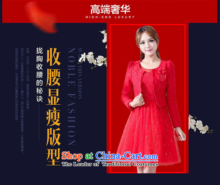 The new 2015 once again the chaplain coagulates long-sleeved two kits bows Service Bridal skirt HSZM1593 RED XL Photo, prices, brand platters! The elections are supplied in the national character of distribution, so action, buy now enjoy more preferential! As soon as possible.