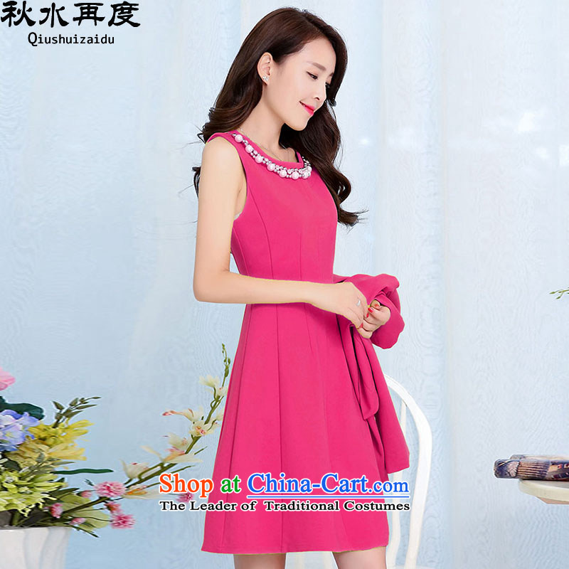 The Korean version of the chaplain again 2015 nails 2 piece dresses HSZM1528 deep in the Red M/ Again , , , shopping on the Internet