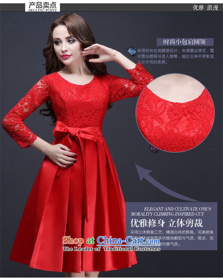 2015 Fashion lace HUNNZ 9 cuff bride dress bon bon skirt red Korean style serving red XL pictures transmitted, prices, brand platters! The elections are supplied in the national character of distribution, so action, buy now enjoy more preferential! As soon as possible.