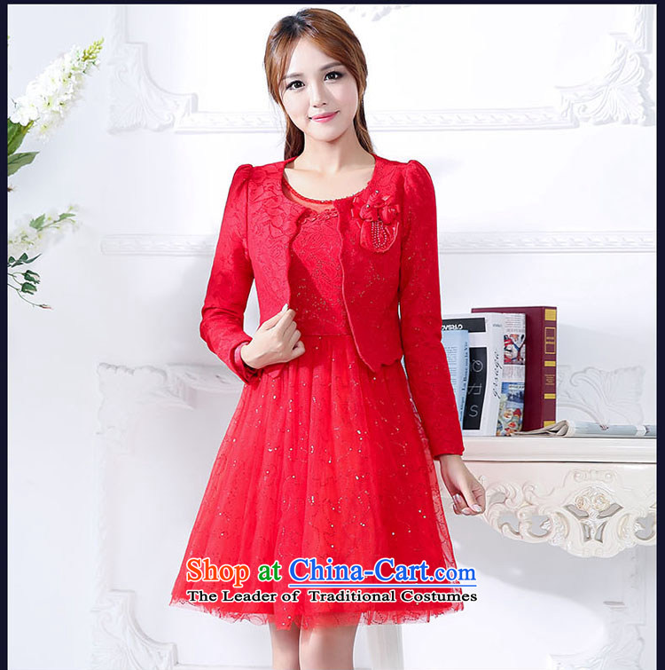 Cayman commercial population ceremony wedding dress 2015 Korean two kits elegant sweet bride wedding dress bows back to door bridesmaids red XL Photo, prices, brand platters! The elections are supplied in the national character of distribution, so action, buy now enjoy more preferential! As soon as possible.