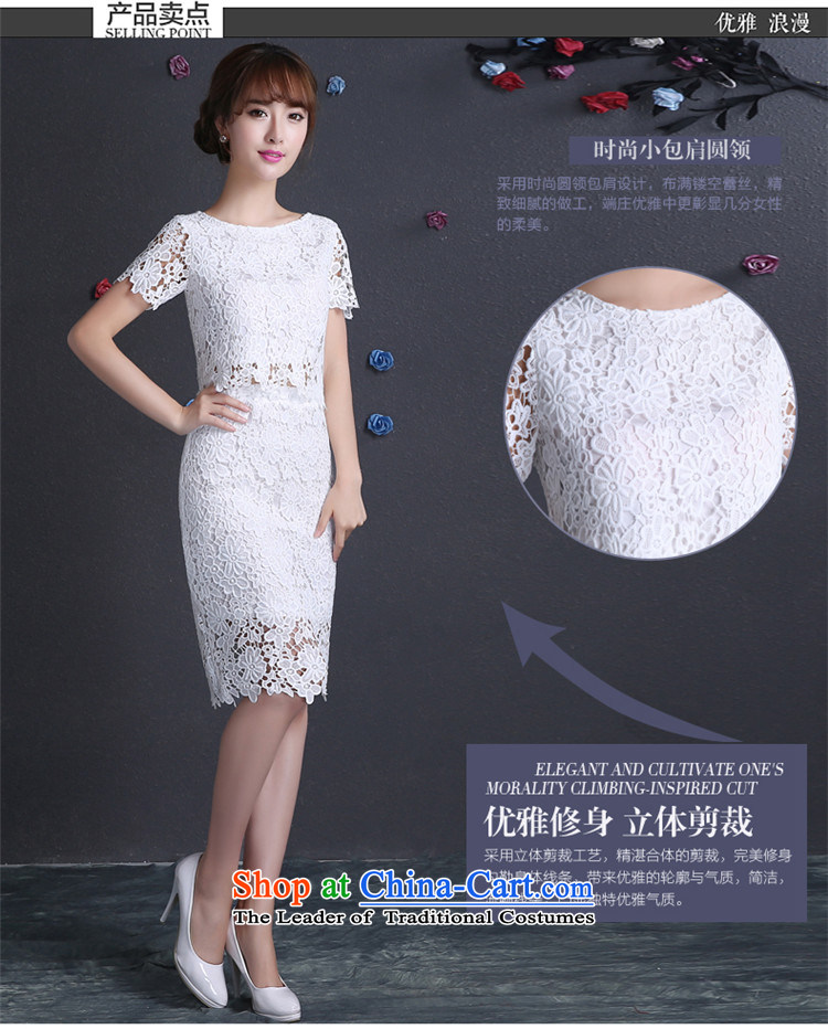 Toasting champagne served by 2015 HUNNZ engraving lace new spring and summer white bride wedding dress evening dress White M picture, prices, brand platters! The elections are supplied in the national character of distribution, so action, buy now enjoy more preferential! As soon as possible.