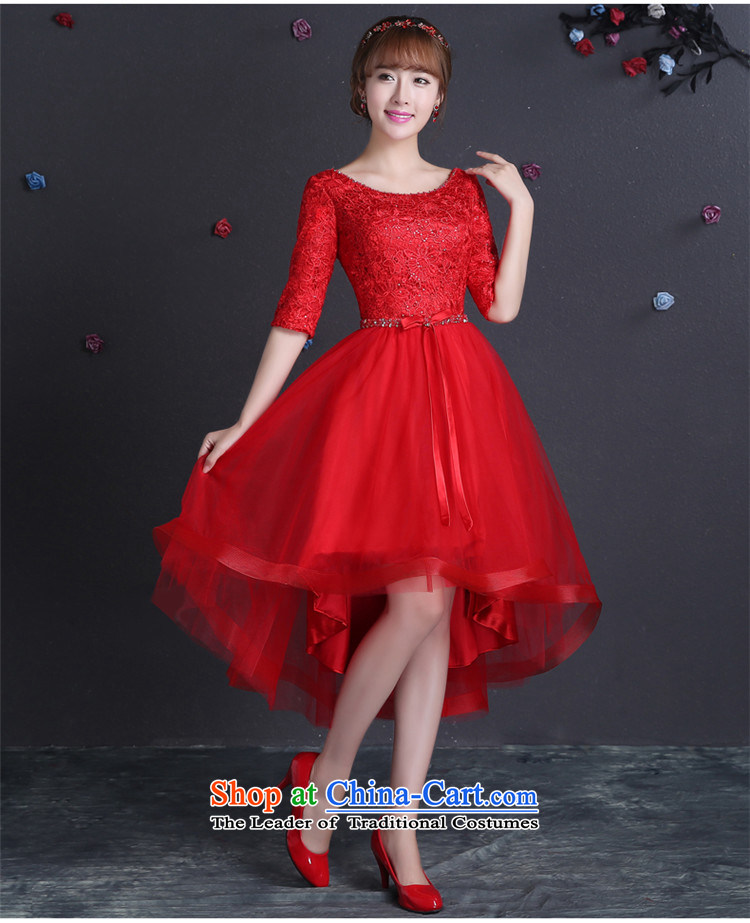 2015 Long dresses HUNNZ Anointed One field of chest shoulder bride wedding dress banquet service red XXL toasting champagne picture, prices, brand platters! The elections are supplied in the national character of distribution, so action, buy now enjoy more preferential! As soon as possible.