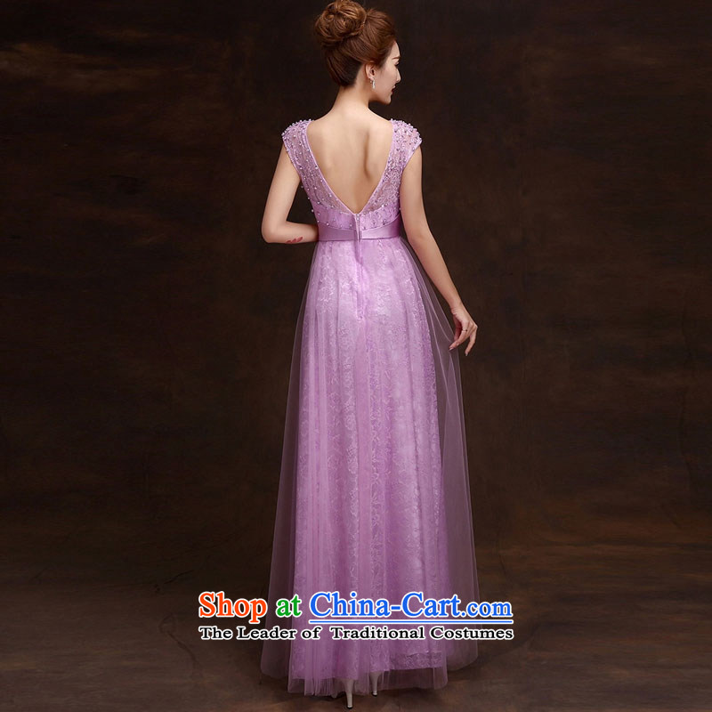 Time Syrian red marriages bows service long wedding banquet annual meeting of persons chairing the dress banquet evening dress women and one Field package shoulder evening light purple S time Syrian shopping on the Internet has been pressed.